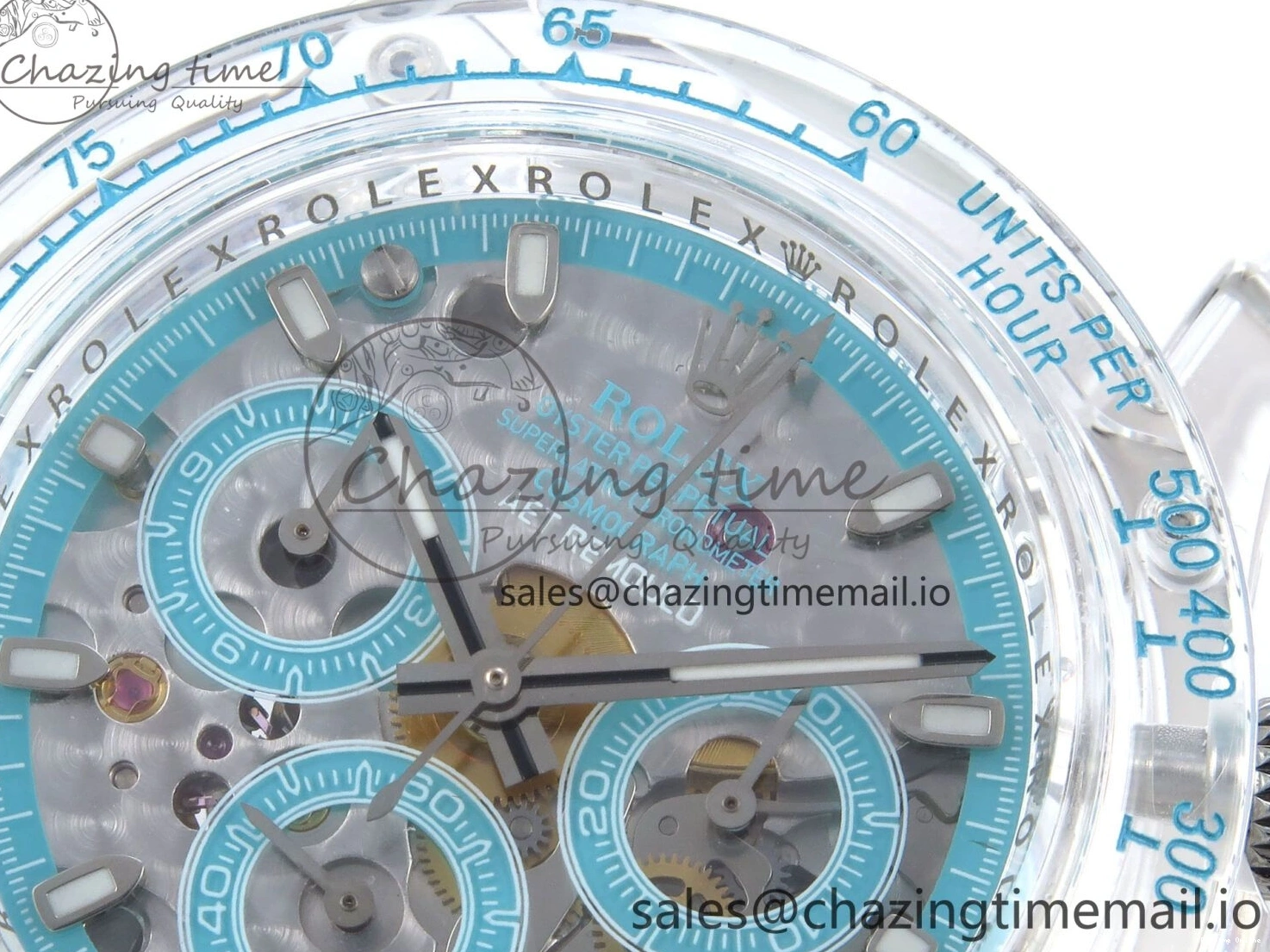 0131 Sophisticated Daytona AET Remould N6F 1:1 Best Edition Blue Dial on Rubber Strap SA 917